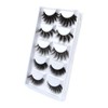 Mikinona 5pair Thick Faux Eyelashes for Women Lightweight Reusable Dramatic