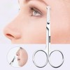 Erioctry Premium Nose Hair Scissors Rounded Stainless Steel Facial Hair