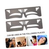 MERRYHAPY Eyebrow Shaping Template 2pcs Brow Ruler Stencil Essential Makeup