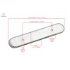 CKP Brand #300 3 in. (76mm) Oval Backplate, Oil-Rubbed Bronze