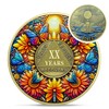IELCJJ Delicate Sunflower 20 Year Sobriety Coin - 20 Year
