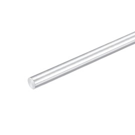 sourcing map Round Solid Aluminum Rod 8mm Diameter 300mm Length Lathe Bar Stock for DIY Craft Pack of 1