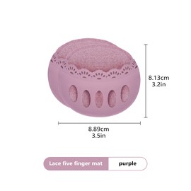 Keroius Honeycomb Fabric Forefoot Pads Breathable Soft Ball of Foot Cushion Pads, Invisible Women's Half Liner Socks Mat For Flats High Heels (5 Pairs(2 beige / 2 gray / 1 purple))