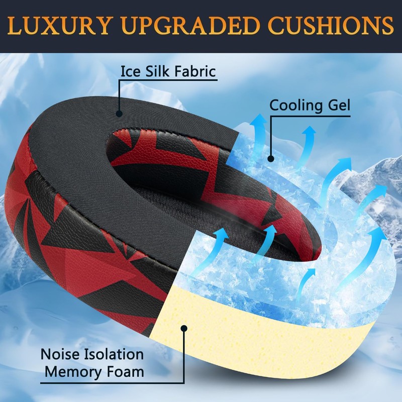SOULWIT Cooling Gel Earpads Replacement for Turtle Beach Stealth Pro