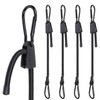Alrens 4pcs Bungee Cords with Carabiner Clips 100CM/40Inch Short Bungee