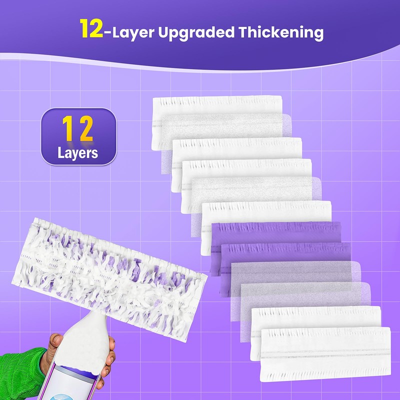 25 Pack Power Mop Pad Refills for PowerMop Multi-Surface Mop,