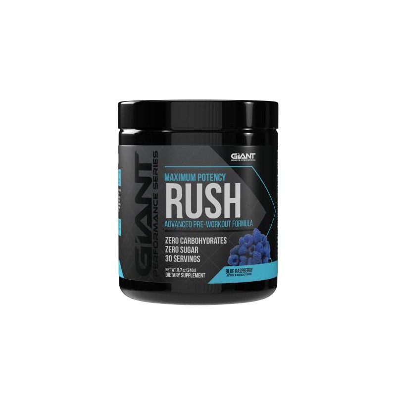 Giant Performance Giant Rush Preworkout Blue Raspberry - 30 Servings