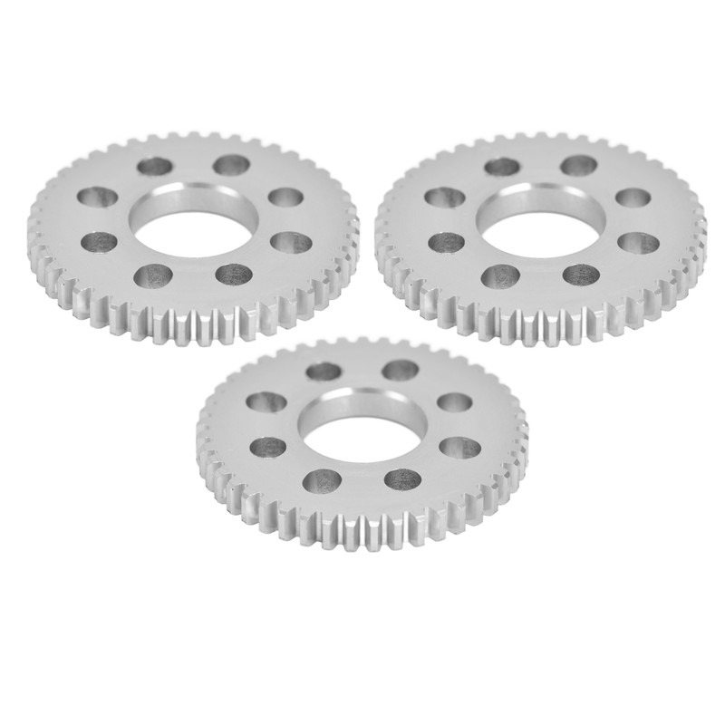 3Pcs Spur Gear 8 Holes Aluminium 4mm Thickness 14mm Centre
