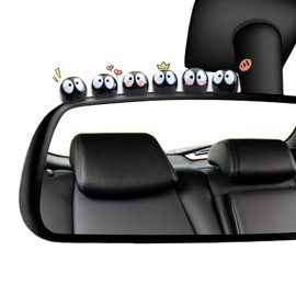RAPUDA Cute Soot Sprites,35 Pcs Automotive Interior Decoration Accessories for Car Rearview Mirror and Dashboard,Cute Anime Decor for Home Garden Office,Funny Ornament Gifts(Black)