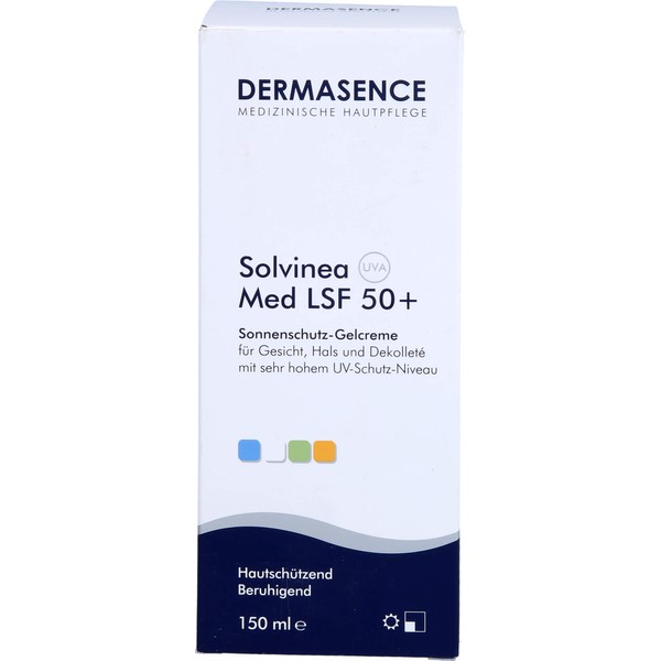 DERMASENCE Solvinea Med LSF 50+ Sonnenschutz-Gelcreme, 150 ml Cream