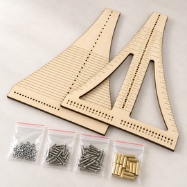 Ship Model Rope Ladder Weaving Jig Kit, Wood and Metal