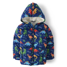 Gymboree,and Toddler Puffer Jacket,Navy Dinos,12