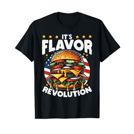 It’s a Flavour Revolution Juicy Burger USA Flag T-Shirt