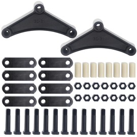 GREPSPUD Trailer Shackle Kit, Trailer Axle Equalizer Shackle Kit, Tandem Axle Trailer Shackles Equalizers Kit for Double Eye Leaf Springs 3500 lbs-5200 lbs Axles (14 Bolts & 14 Nuts)