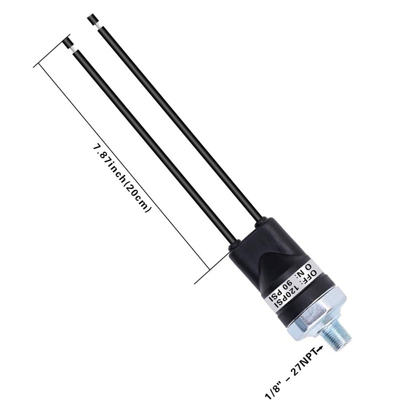 Air Pressure Switch 90-120 PSI Pressure Switch 1/8"-27 NPT Air