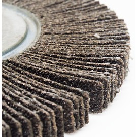 Benchmark Abrasives Aluminum Oxide 6 Inch Center Hole Flap Wheel - Bench Grinder Wheel 1/2” Length 1" Arbor Sander for Deburring, Sanding, Grinding, Rust Paint Removal Polishing Wheel - 180 Grit