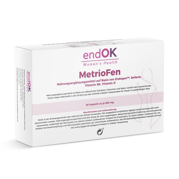 MetrioFen Endometriosis Supplement Hormone Balance Female & Cycle Support for