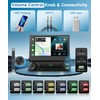 1 DIN CarPlay Car Stereo Flip Out 7-Inch Retractable Touch