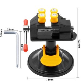 VOANZO Mini Drill Vice 360 Degree Rotating with Suction Cup for Jewelry Drill Craft Jewelry Nuclear Clock Repair