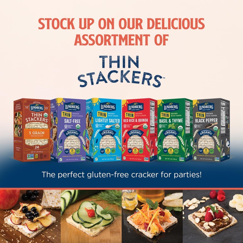 Lundberg Thin Brown Rice Cakes Variety 3-Pack – Regenerative Organic