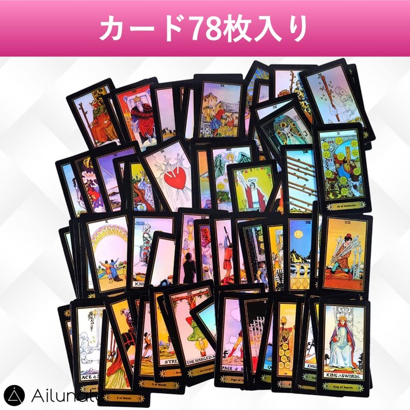 Ailunate Tarot Cards, Weighted Edition, Tarot Divination, Stylish, Cute, Cute,