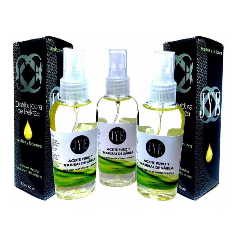 JYE 3 Aceites Jye De Sabila Pura Y Natural 180ml