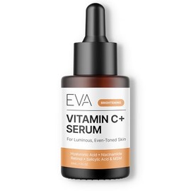 Vitamin C Serum Plus 2% Retinol, 3.5% Niacinamide, 5% Hyaluronic Acid, 2% Salicylic Acid, 10% MSM, 20% Vitamin C - Skin Clearing Serum - Anti-Aging Skin Repair, Supercharged Face Serum (1 oz)