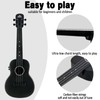 Electric Concert Ukulele, EASTROCK Carbon Fiber 23 Inch Ukelele Kit