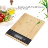Food Scale Electronic Scale, LED Display Cooking Scale Bamboo Kitchen