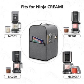 Ninja Creami NC301EU Dust Cover Ice Cream Maker Lid Waterproof Storage Bag for Ninja Ice Maker 42 x 30 x 18 cm (NC300)