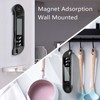 Folding Alarm Thermometer Electronic Barbecue Thermometer Food Temperature Measuring MeterBlack