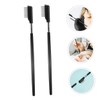 TOVINANNA 2pcs Eyelash Comb Tool Sturdy Steel Needle Lash Brush