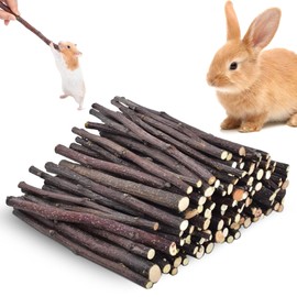 RFYTDCF 250 g Hamster Chew Toy, Rabbit Chew Toy Apple Wood Rodent Bunny Chew Stick Apple Sticks Hamster Accessories Molar and Teeth Grinding Toy for Small Pets