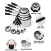 Joyhill Stainless Steel Measuring Cups and Spoons Set of 10