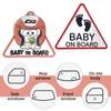 PHIOMUUE 2 PCS Baby on Board Sticker for car,Baby on