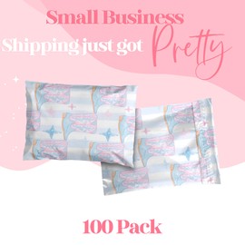 Pretty Package Store 6x9 Designer Poly Mailer 100 Pack Heavy Duty Waterproof Self Seal Shipping Bags for Small Business Large Mailing Envelopes Bulk Tear Resistant Packaging Cowgirl Boots Western