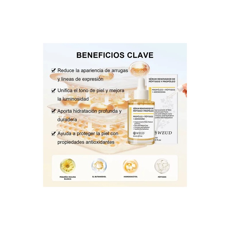 Weud Skincare Total,antiacné+arrugas+reparar+hidrata 6 En 1