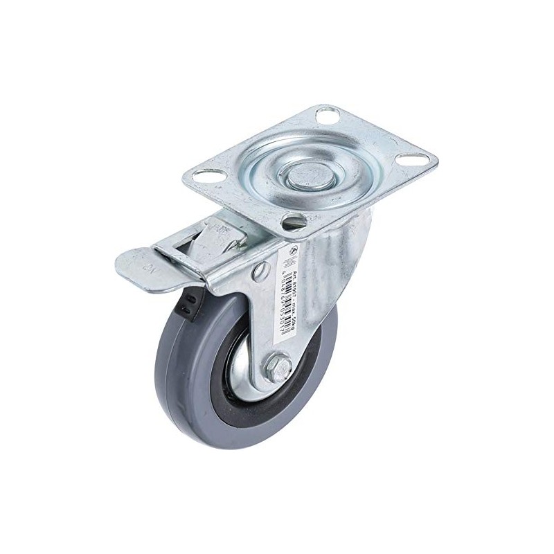BGS Diy 81957 Swivel Castor with Brake with Screw-On Base