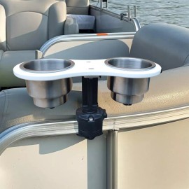 Brocraft Pontoon Boat Drink Holder/Pontoon Boat Cup Holder/ Bow Drink Holder