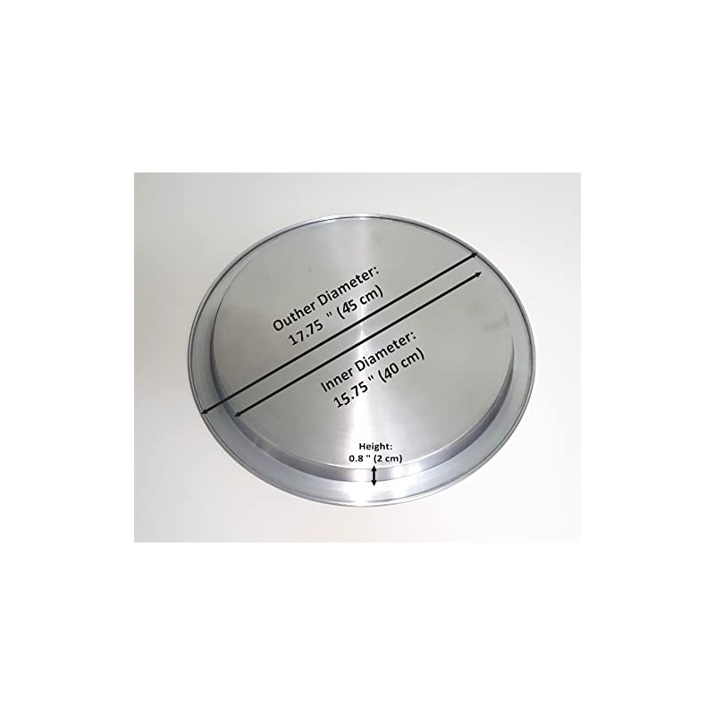DLK - 18'' XXL - Big Aluminum Kunefe Tray, Kunafa
