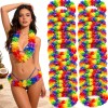 50 Collares Hawaianos Tela Cotillones Para Boda Neon Fiesta