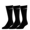 Vans, Classic Crew Socks. 3 Pair Pack - Black, Large