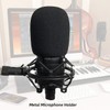 Black 22-24mm Microphone Shock Mount For Small Diameter Condenser Mic