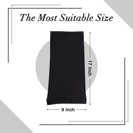 Leeven 2 Pieces Shower Cap for Women Dreadlock Cap Wide Elastic Black, Red