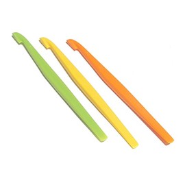 Lot of 3 Tupperware Citrus Peelers Lime Green Orange Lemon Yellow Rare