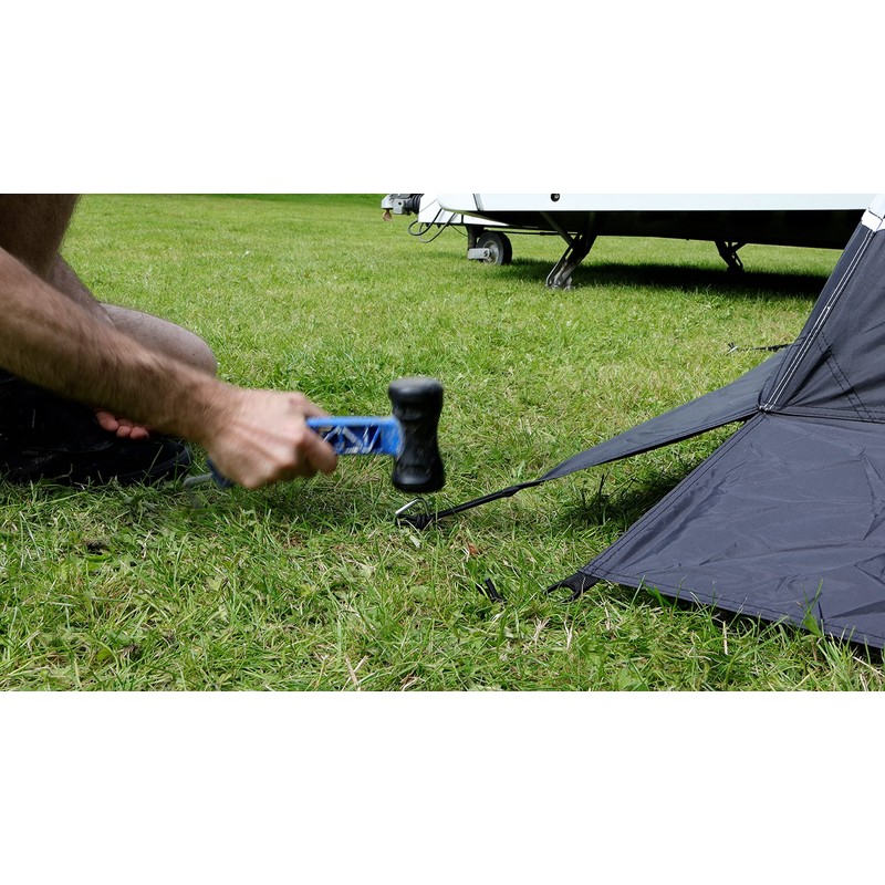 Leisurewize - Pro Mallet w/Steel Peg Pulling Hook - Rubber