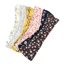 Outanaya 6Pcs Hair Bun Shaper Stylish Donut Bun Maker with Floral Leaf Patterns for Womens Hairstyles for and Everyday Use