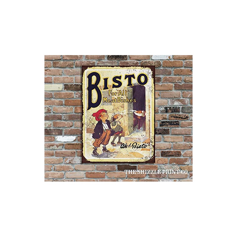 Bisto Gravy For All Meat Dishes Retro Vintage Metal Sign