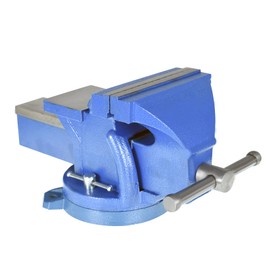 findmall Heavy Duty Bench Vise 360 Swivel Base Bench Vise Table Top Clamp with Lock, Big Size Anvil Top (6'')