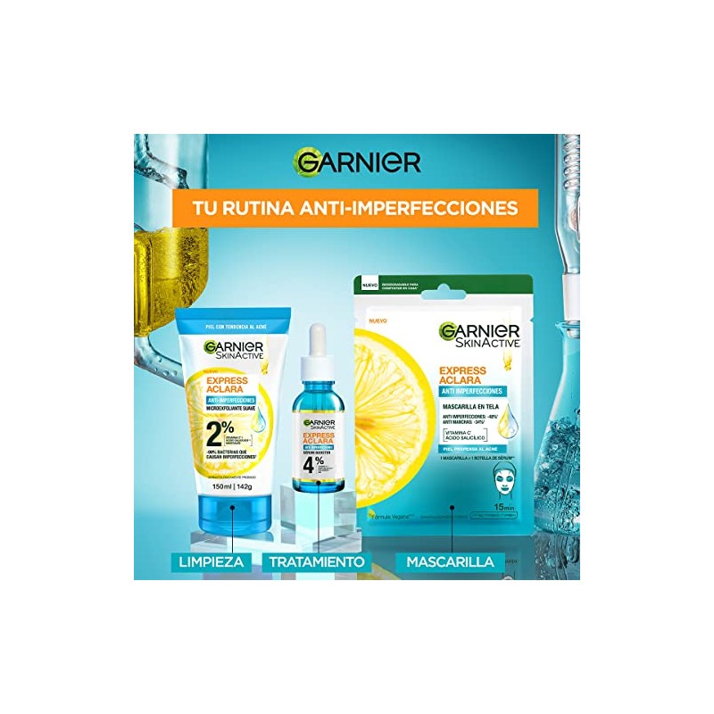 Garnier Express Aclara Mascarilla Anti Acné 23g